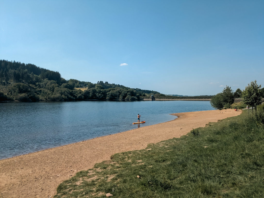 The beach at the end of the trail.